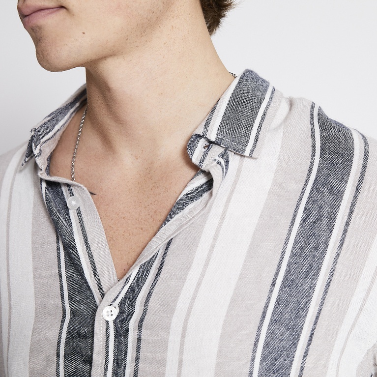 Hørskjorte "Lucas Stripe" Hørskjorte "Lucas Stripe"